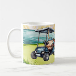 Golf Graduation themed for golfer on putting green Kaffemugg