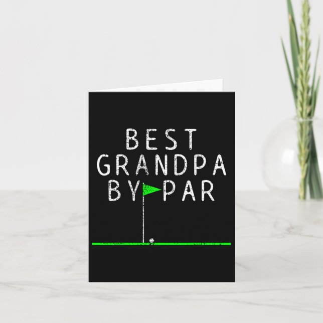 Golf Grandfar Gift by Par Kort (Framsida)