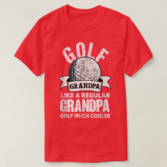 Golf Grandpa Funny Golfing Golfer Grandfather  T Shirt (Design framsida)