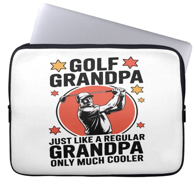 Golf Grandpa precis som en vanlig morfar Laptop Fodral (Framsidan)
