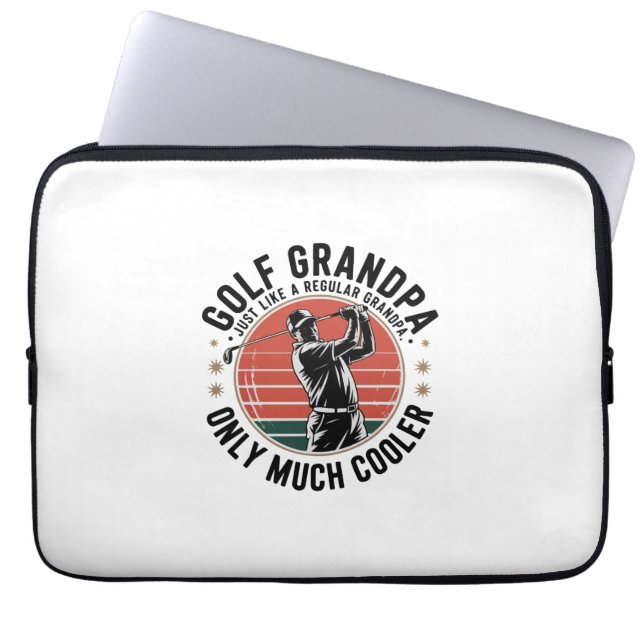 Golf Grandpa precis som en vanlig morfarA (2) Laptop Fodral (Framsidan)