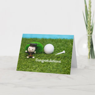 Golf Grattis Student kort
