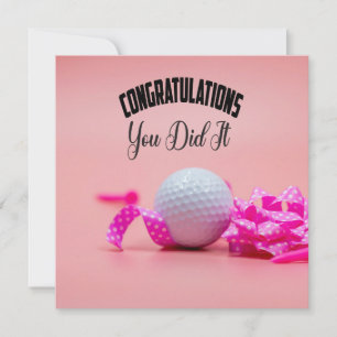 Golf Grattisar du gjorde det dam golfer rosa