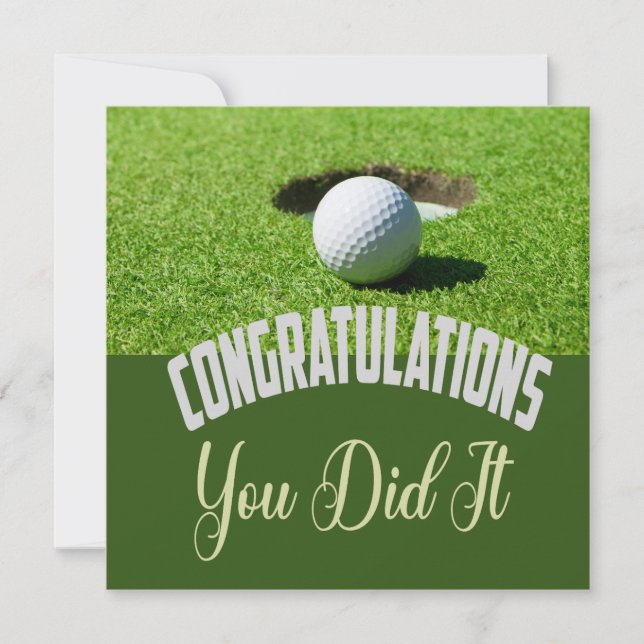 Golf Grattisar du gjorde det för golfer (Framsida)