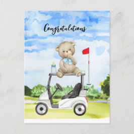 Golf-Grattisar för Baby Golfer Det är pojkkort Vykort