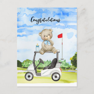 Golf-Grattisar för Baby Golfer Det är pojkkort Vykort