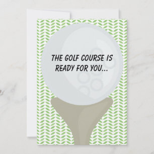 Golf-Grattisar Julkort