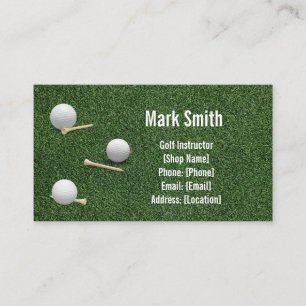 Golf gröns gräs visitkort