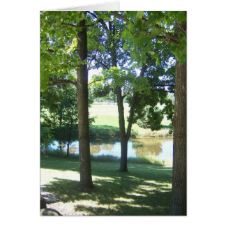 Golf-Grönt Hälsningskort