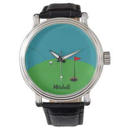 Golf Grönt Personlig Armbandsur