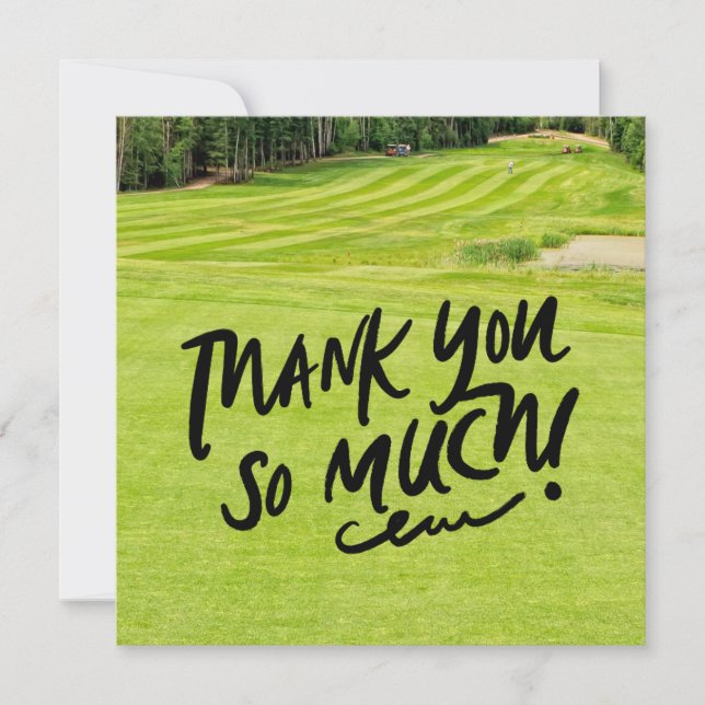 GOLF Grönts Gratitude: Fairway Tack Kort (Framsida)