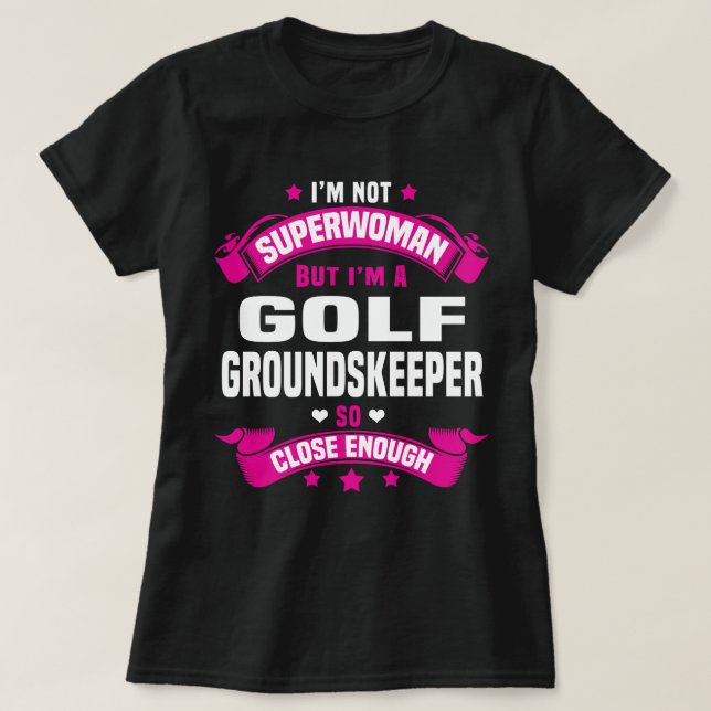 Golf Groundskeeper T Shirt (Design framsida)