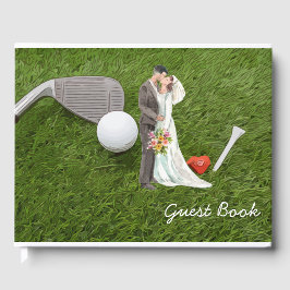 Golf Guest bok golf boll och T Bröllop