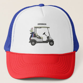  Golf Guy Cart Custom Monogram Name Trucker Hat Keps
