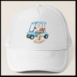 Golf Guy Cart Klubbs Monogram Namn Keps<br><div class="desc">Anpassningsbar Cart-Klubbar med namn och monogramhatt - Detta är en underbar gåva till alla golf-älskare - enkel och elegant. Anpassa den med initialer/monogram. Om du har några designfrågor eller en speciell begäran,  skicka ett e-postmeddelande till: charmdesignstudio@rcn.com</div>