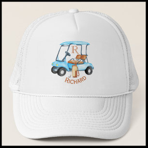Golf Guy Cart Klubbs Monogram Namn Keps