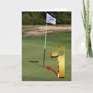 Golf. Hål-i-ett. Kort