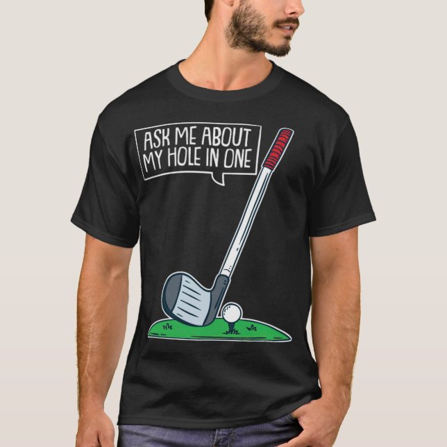 Golf Hål in One Klubb Course Golfer Tee golfing go (Framsida)