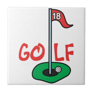 Golf Hål Kakelplatta