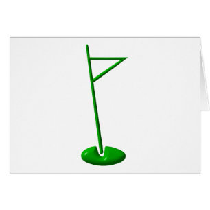 Golf Hål Marker Hälsningskort