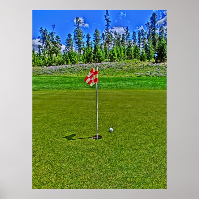 Golf hål poster (Framsidan)