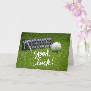 Golf hälsning golf boll lycka till-kort kort