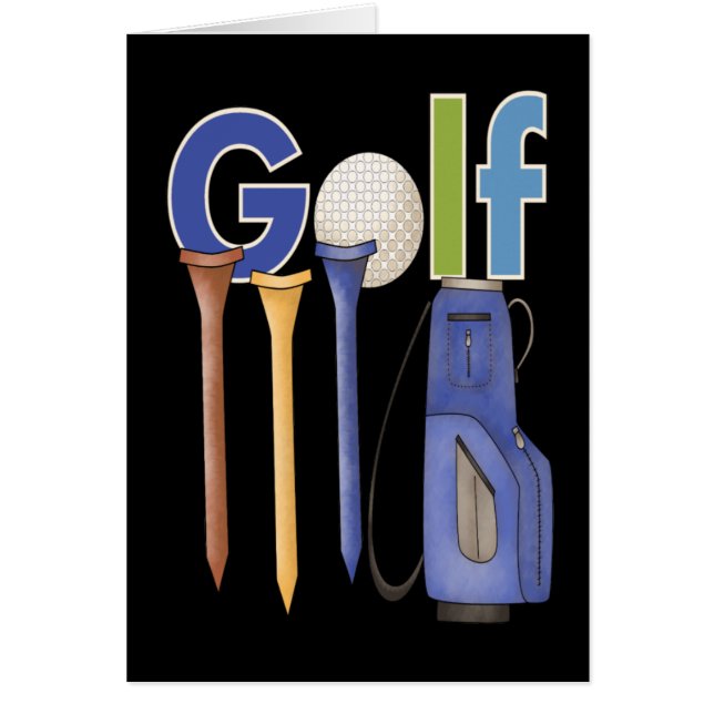 Golf Hälsningskort (Framsidan)