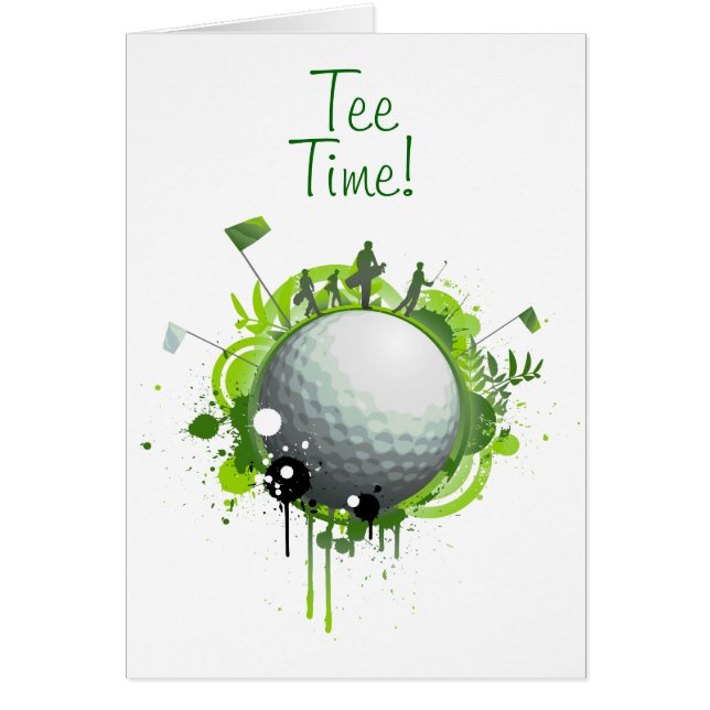 Golf Hälsningskort (Framsidan)