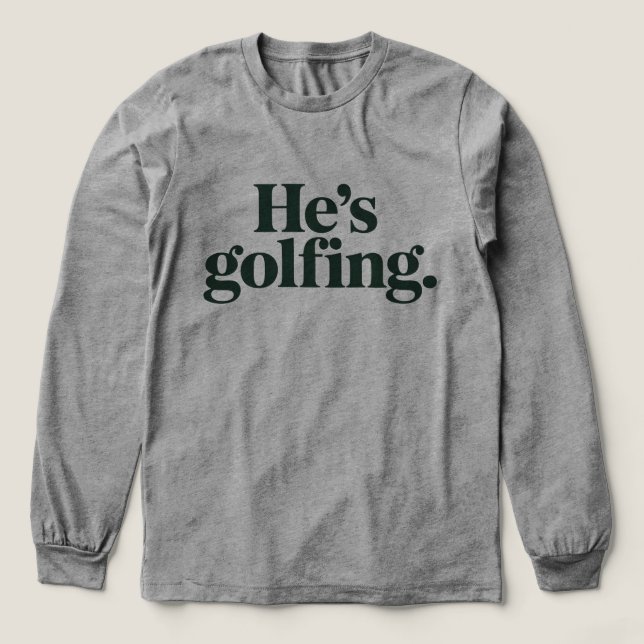 Golf Han Golfar Makehuspresent Fina Frun Flickor  T Shirt (Design framsida)