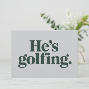 Golf Han Golfar Makehuspresent Fina Fruor Flickor Inbjudningar