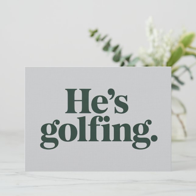 Golf Han Golfar Makehuspresent Fina Fruor Flickor  Inbjudningar (Stående Fram)