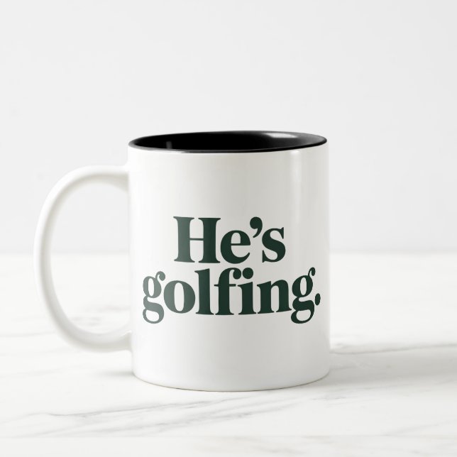 Golf Han Golfar Makehuspresent Fina Fruor Flickor  Två-Tonad Mugg (Vänster)