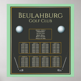 Golf-händelse Alla sittplatser i Färg Fab Poster