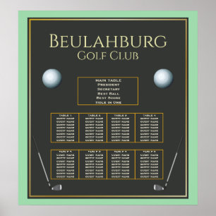 Golf-händelse Alla sittplatser i Färg Fab Poster