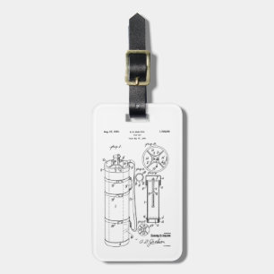 GOLF HÄNGER LÖS PATENT 1929 - hänga lös märkren Bagagebricka