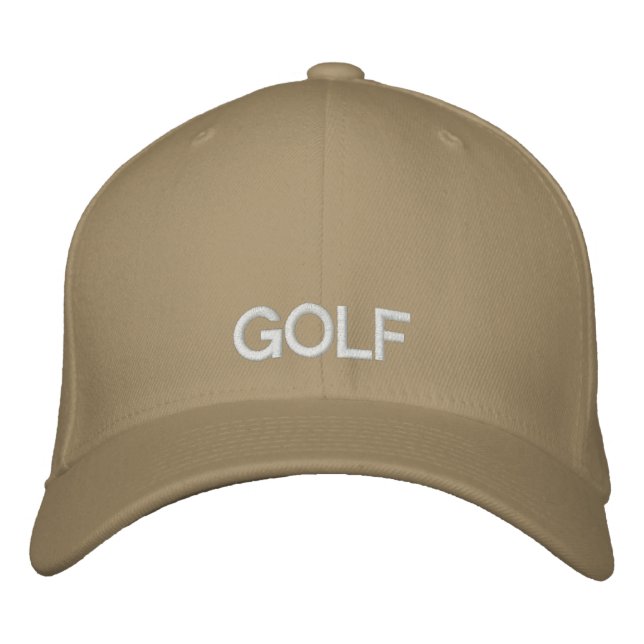 Golf Hat Broderad Keps (Framsida)