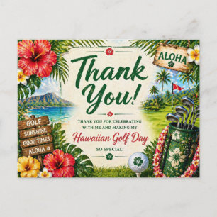 Golf Hawaii med Hawaiianskt tema Vykort