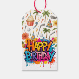 Golf Hawaii Tema för Hawaiian Golfer Party Presentetikett