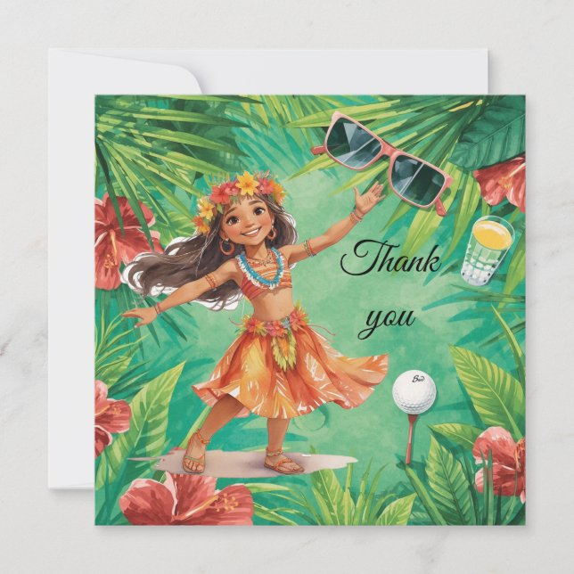 Golf Hawaii Temat Tackkort Tack Kort (Framsida)