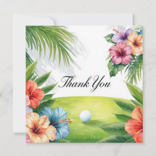 Golf Hawaii Temat Tacksamhetskort Tack Kort