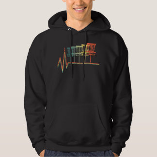 Golf Heart Beat Disk Golf Älskare Hoodie
