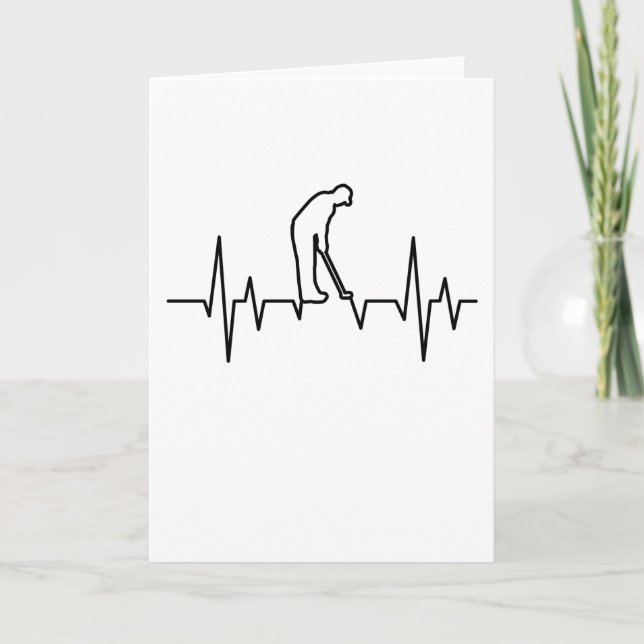 GOLF HEARTBEAT Golfning Clothes Women Manar Kids Kort (Framsida)