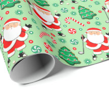 Golf Helgdag Gift Wrapping Papper