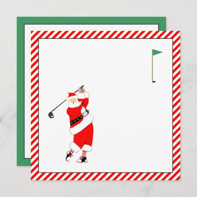 Golf Helgdag-inbjudan Inbjudningar (Fram/baksida)