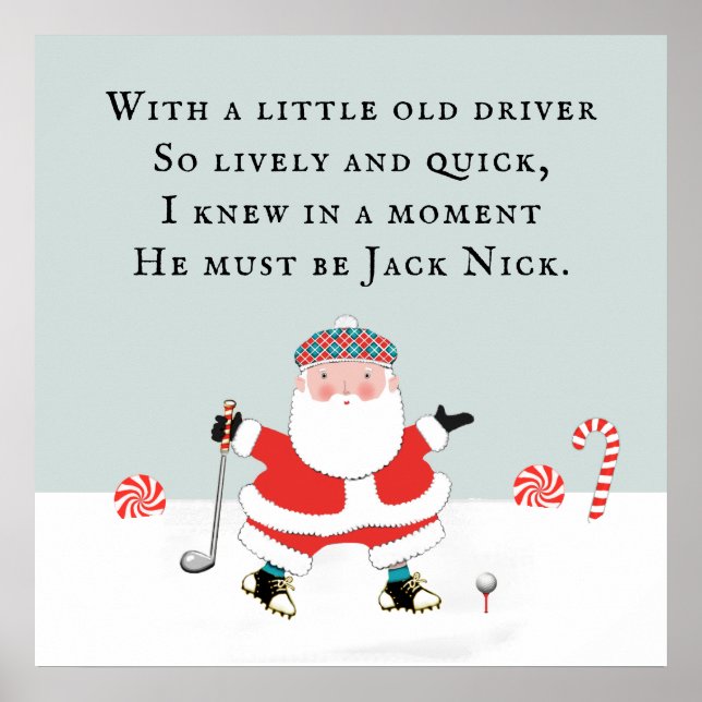 Golf-Helgdag Poster (Framsidan)