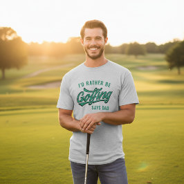 Golf hellre golfande säger pappa golftröja tee