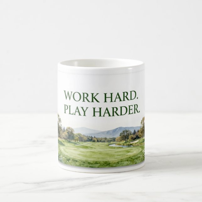 Golf Hem Inredning Samling | Premium Akvarell  Kaffemugg (Center)