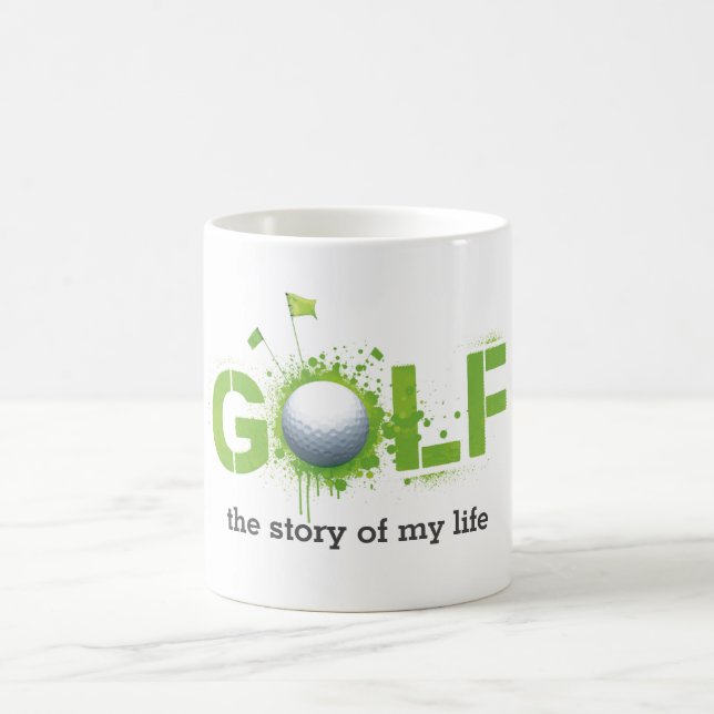 Golf historien om mitt liv lustig lera kaffemugg (Center)