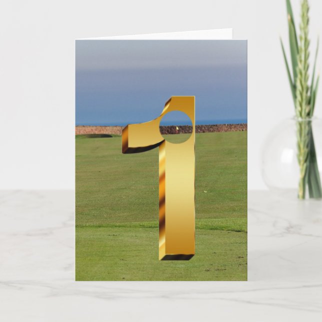 Golf. Hole in one. Kort (Framsida)