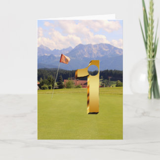 Golf. Hole in one. Kort